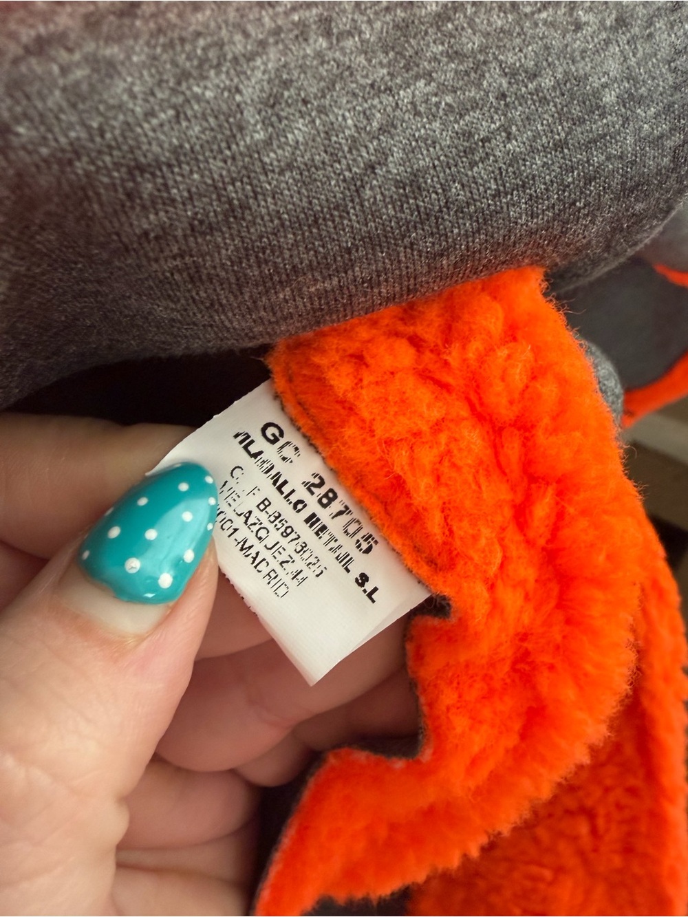 Vilagallo NWT Bright Orange Teddy Coat Large Front Pockets Single Hook Closure - Picture 9 of 12